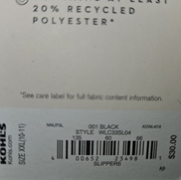 LC Lauren Conrad Women'sMetallic Faux Fur-Lined Clog Slippers - Picture 6 of 7